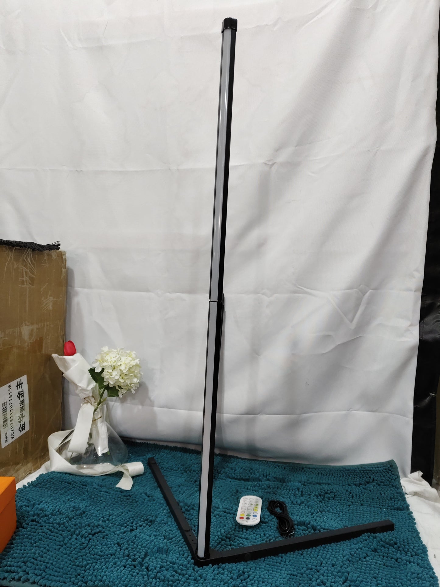 Floor Ambience Light RGBIC Corner Lamp Three-section Splicing