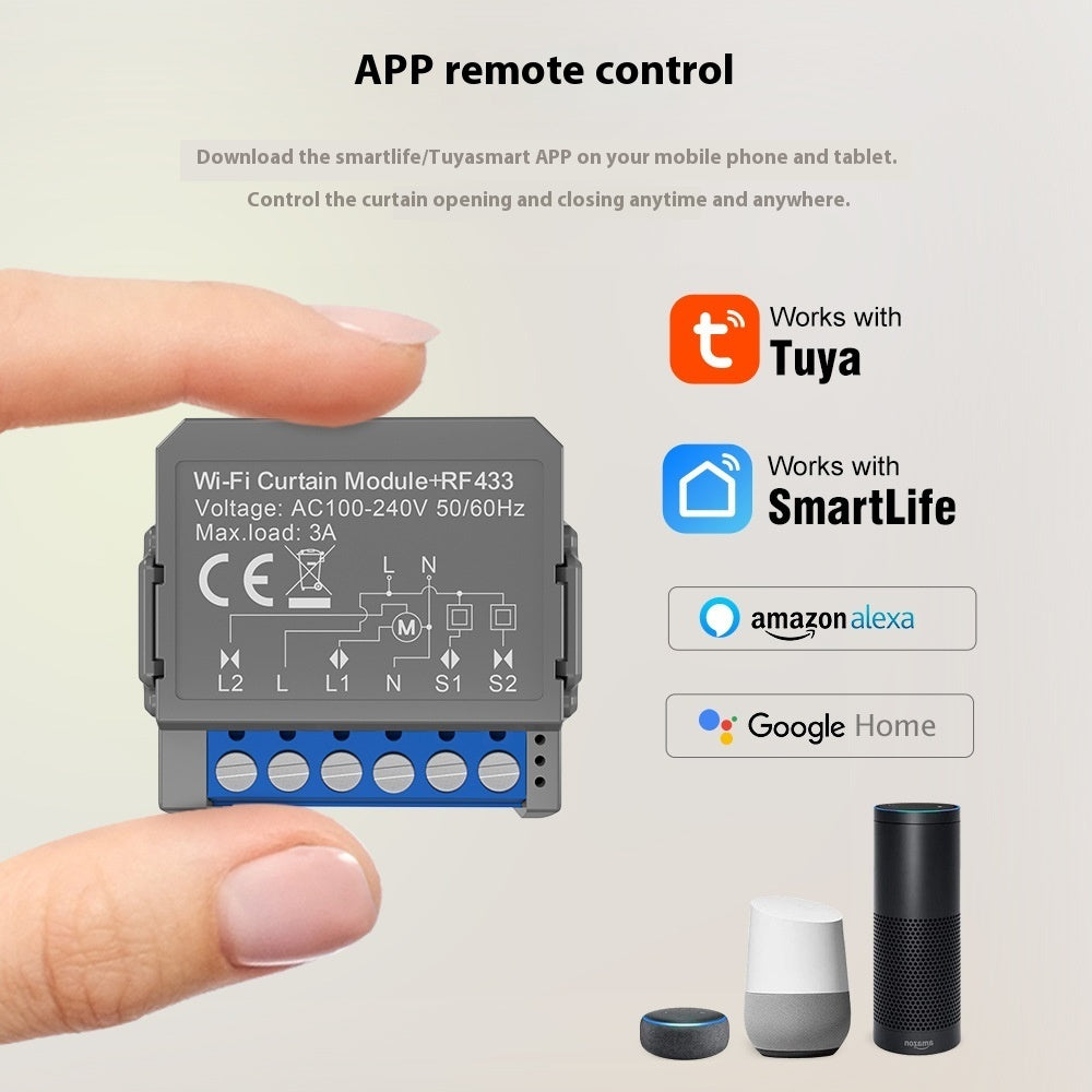 Smart WiFi Curtain Breaker Shutter Smart Module