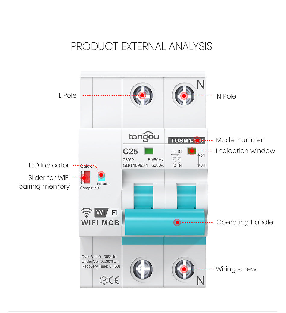 Wifi Intelligent Circuit Breaker