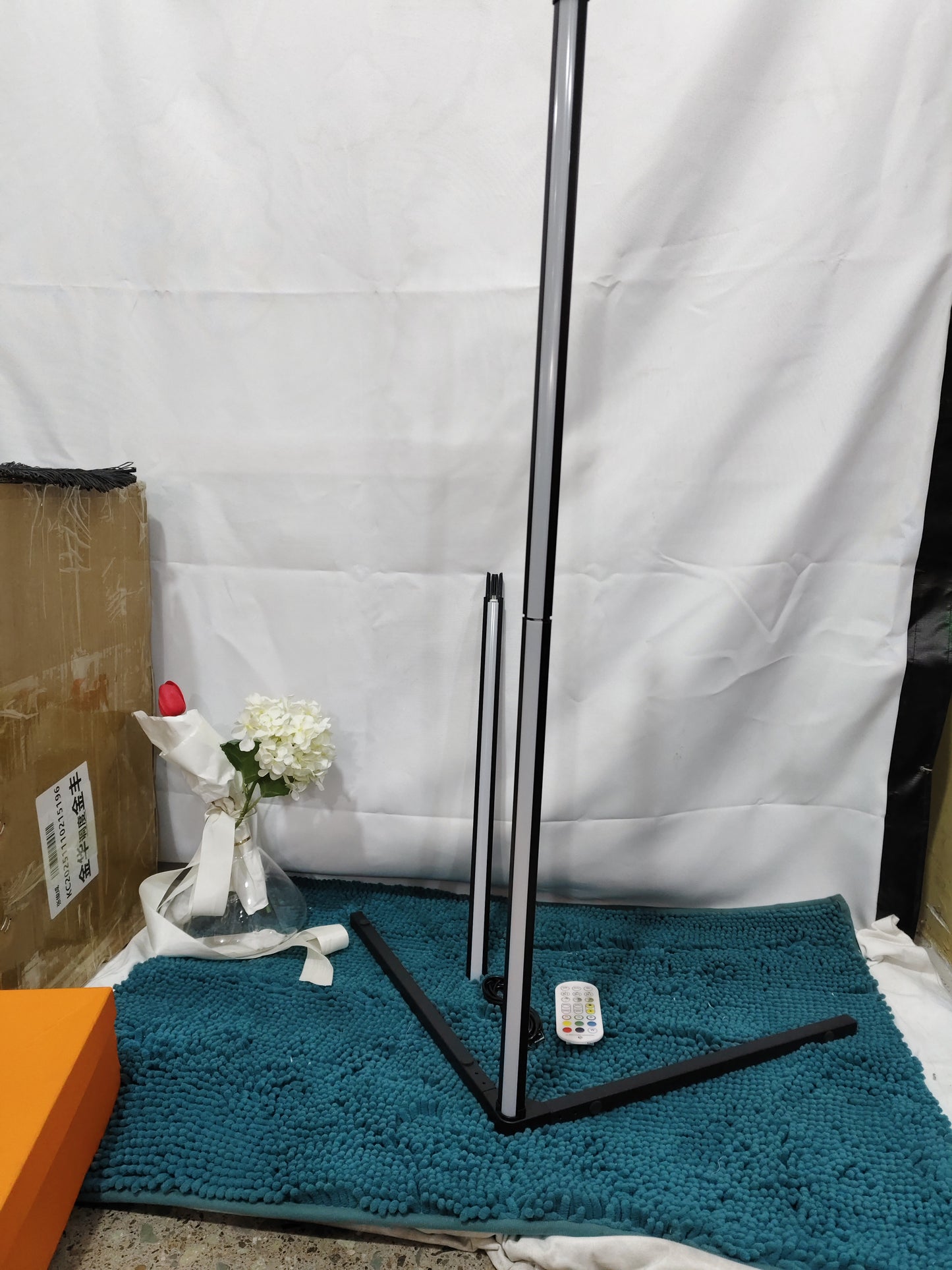 Floor Ambience Light RGBIC Corner Lamp Three-section Splicing